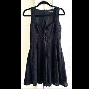 PinUp/Rockabilly Sourpuss Black Eyelet CorsetDress